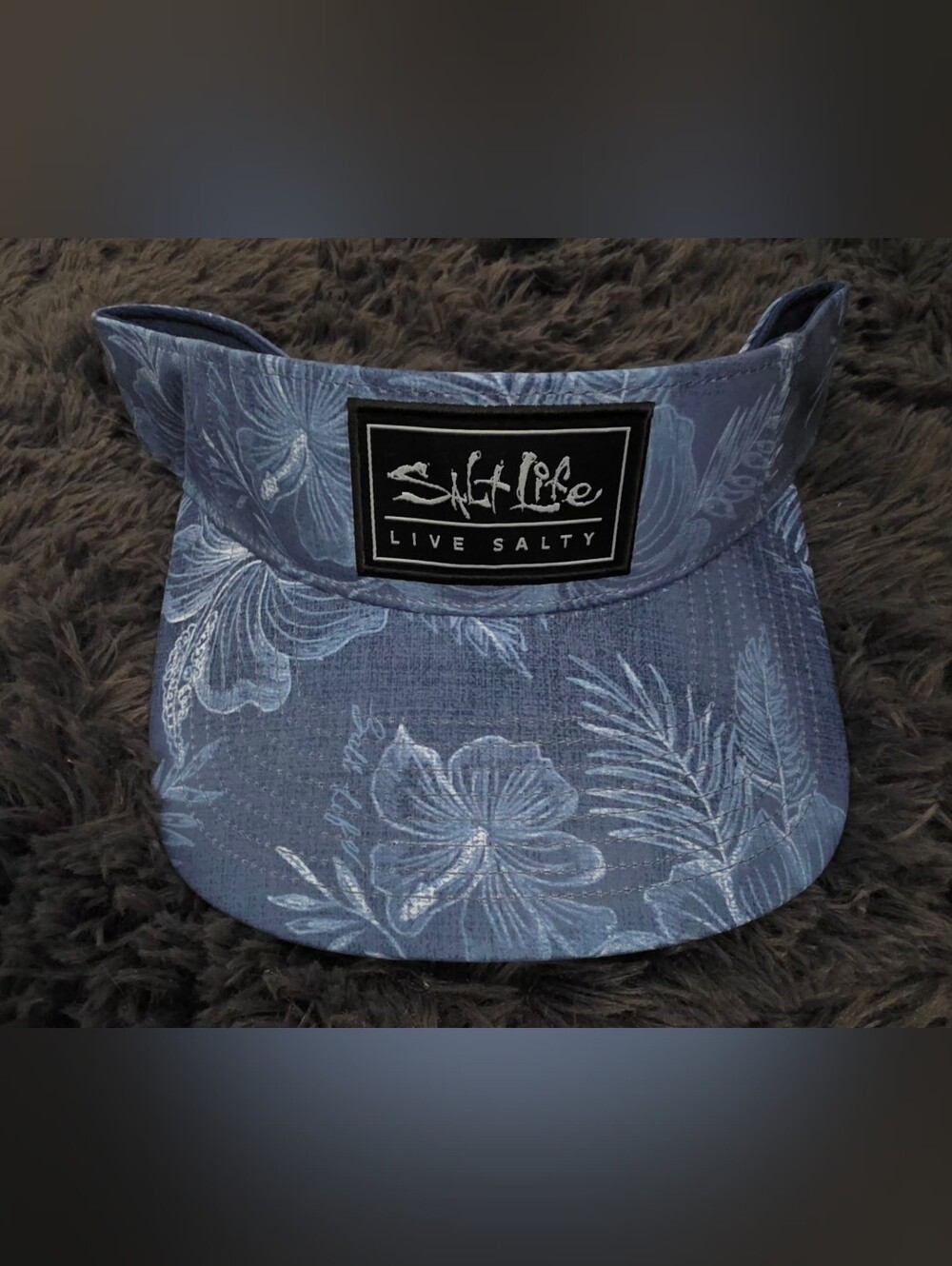 Salt Life Blue Floral Visor